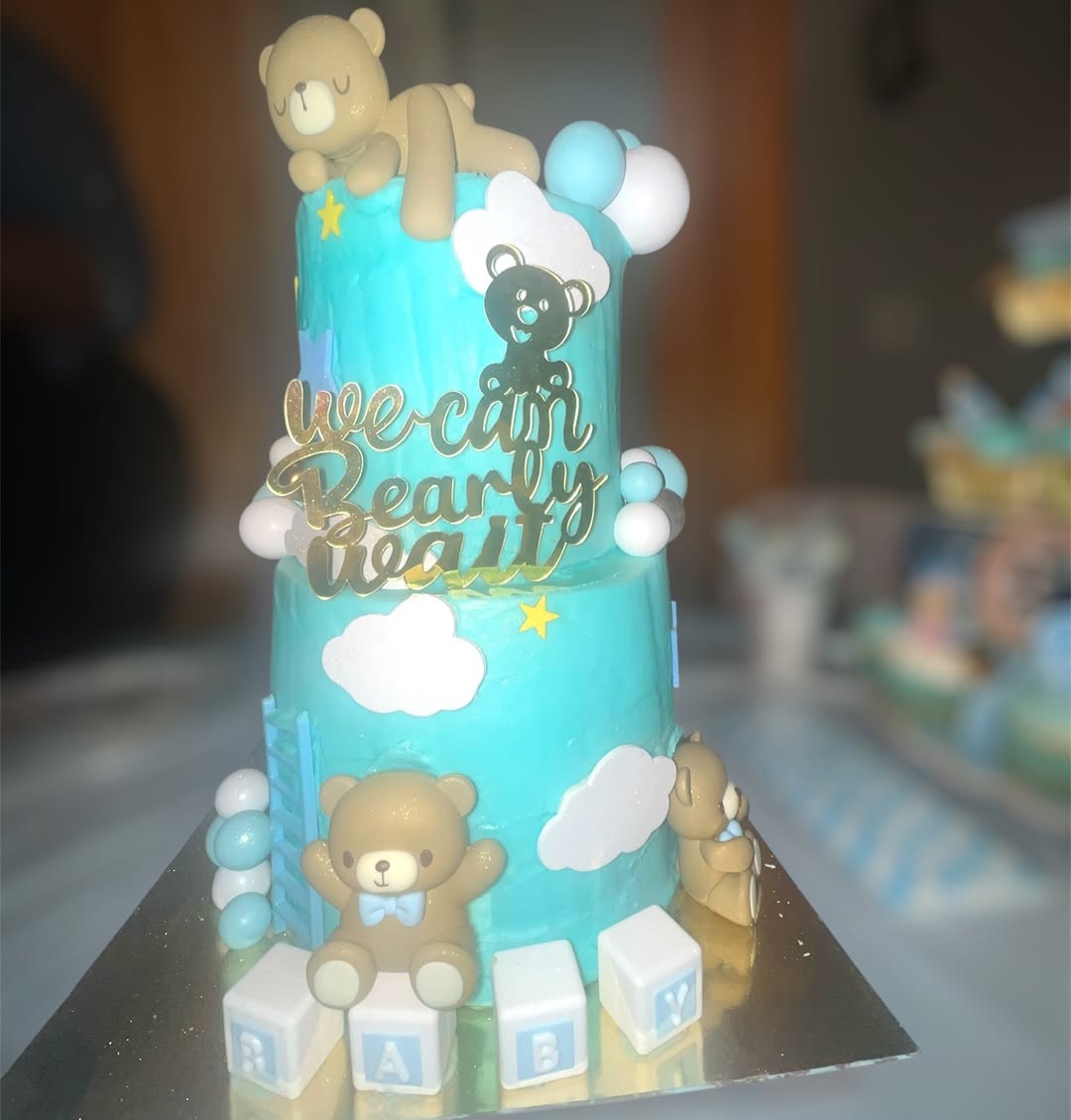 We Can Bearly Wait Cake